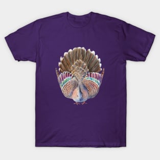 Australian Crested Pigeon Dance - Viva Magenta or purple background T-Shirt